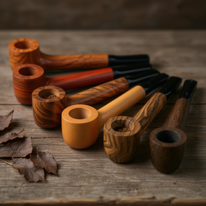 Pipe à fumer en bois de style vintage de qualité supérieure, finition laquée, type courbé, durable, réutilisable, écologique, logo personnalisé, directement de l'usine - Product Image 3
