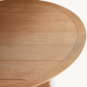 Modern Luxury Teak <b>Wood</b> <b>Round</b> <b>Dining</b> <b>Table</b> Hotel Restaurant Furniture Smooth Finish Manufacturer Wholesale - Product Image 2