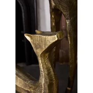 Figura Decorativa de Aluminio Chapada en Oro de Alta Calidad, Pieza de Arte para Interiores de Oficina, Diseño Moderno, Zahid Exports - Product Image 5