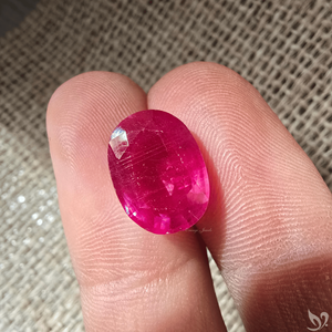 7.92CT Mozambique Ruby Oval Cut African Red Loose Gemstone for Collection and Custom Jewellry - Product Image 4