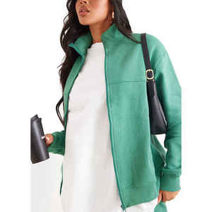 Trajes Deportivos Casuales de Invierno para Mujer, Manga Corta, Cuello Alto, Secado Rápido, Transpirables, Sólidos, de Alta Calidad, al por Mayor, para Correr - Product Image 3