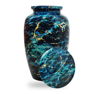 Venta al por mayor de urnas de cremación de metal de aluminio para cenizas humanas y adultas o urnas de cremación de recuerdo para cenizas masculinas y femeninas adultas - Product Image 2