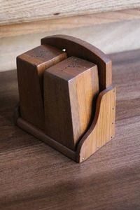 Accesorios de lujo para la decoración del hogar, mesa de chef, decoración de madera hecha a mano, utensilios de cocina ecológicos, salero de especias recargable, estilo moderno de granja. - Product Image 5