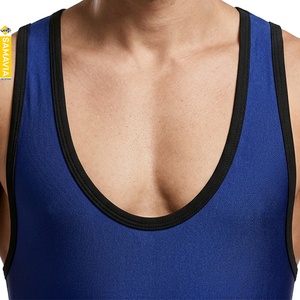 Traje de Lucha Personalizado SAMAVIA para Hombre, Azul Marino Liso, Compresión Deportiva, Uniforme de Competición, Fabricante OEM - Product Image 5