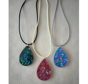 Collar de resina con diseño de flor rosa, fabricado en India, éxito de ventas, para chicas y mujeres, joyería de moda para fiestas. - Product Image 5
