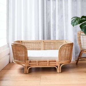 Cheap Price Natural Rattan Hand Woven Dog <b>Tent</b> Wicker Wooden <b>Pet</b> House <b>Tents</b> <b>Pets</b> Furniture Accessories - Product Image 5