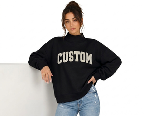 Suéter Oversize de Cuello Alto para Mujer, Moda Contemporánea para el Tiempo Libre, Prenda Premium Favorita para el Día a Día, Fabricación de Marca Privada - Product Image 1