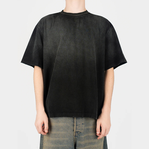 Camiseta personalizada OEM DTG de 300 g/m² de algodón grueso para hombre, ropa urbana, pedido al por mayor, suministro, entrega rápida - Product Image 6