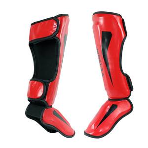 Protectores de Espinilleras de Cuero de Alta Calidad para Muay Thai y Boxeo, Almohadillas Protectoras Más Gruesas y Suaves para Kick Boxing - Product Image 1