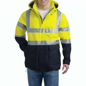 Veste de travail réfléchissante pour hommes, vêtements de sécurité haute visibilité personnalisés, fournisseur en gros, veste de travail de sécurité professionnelle - Product Image 5