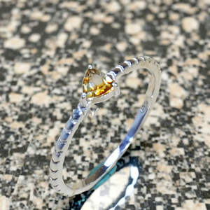 Anillo de Citrino Natural y Anillos de Plata de Ley 925 con Piedras Talladas, Precio al por Mayor, Joyería de Plata - Product Image 2