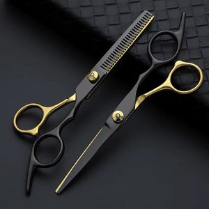 Ciseaux de dégradé professionnels neufs pour barbier, ciseaux de coupe de cheveux professionnels en acier inoxydable - Product Image 1