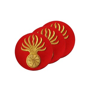 Insignias de Encaje Bordadas a Mano Personalizadas con Pasador de Seguridad, Tela Dorada, 3D, OEM, ODM, Venta al por Mayor, Insignias de Moda para Uniformes - Product Image 2