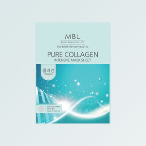 แผ่นมาส์กหน้า Embiel Pure Collagen Intensive Mask Sheet 10 แผ่น 23 มล. ผลิตภัณฑ์ดูแลผิวหน้าด้วยสารสกัดจากแตงกวา - Product Image 1