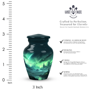 Urna de cremación de estilo clásico para cenizas humanas de adultos, para uso conmemorativo, urna funeraria premium para cenizas humanas a precio económico. - Product Image 3