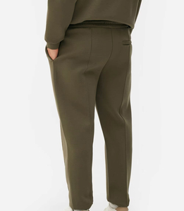 Joggers d'hiver respirants en molleton épais pour homme, coupe régulière, 100 % coton, tissu doux, broderie couleur, service OEM - Product Image 4