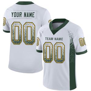 เสื้อฟุตบอลอเมริกันแบบซับลิเมชั่นสั่งทำพิเศษ 100% โพลีเอสเตอร์ ชุดลำลองแบบกำหนดเอง OEM ชุดทีมพิมพ์ลายสำหรับนักกีฬา ระดับมืออาชีพ - Product Image 1