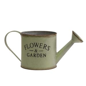 Regadera de metal estilo vintage de gran capacidad con mango cómodo para regar flores y plantas en balcones y terrazas. - Product Image 4