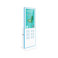 Station de location de banques d'alimentation 48 fentes chargeur rapide écran de distributeur automatique support de kiosque de charge de téléphone portable inclus GaN Tech