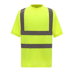 Camiseta de Alta Visibilidad Impermeable y Autoadhesiva, Ropa de Trabajo de Seguridad con Estampado Reflectante Industrial para Hombre - Product Image 5