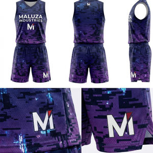 Uniforme de baloncesto urbano, camiseta de equipo, pantalones cortos deportivos, conjunto transpirable, ropa deportiva MALUZA INDUSTRIES - Product Image 6