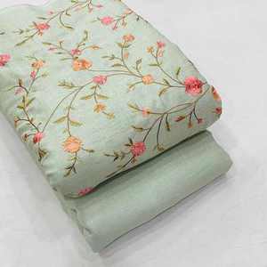 Tissu en Chiffon Brodé Malty Dobby 100% Polyester Respirant Écologique pour Mariage, Couleurs Personnalisées, Fournisseur Textile Export - Product Image 3