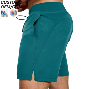 Pantalones Cortos Deportivos Casuales para Hombre, de Algodón/Poliéster, Corte Holgado, Cómodos y Transpirables para Verano, con Logotipo Personalizado, Soporte OEM y ODM - Product Image 4