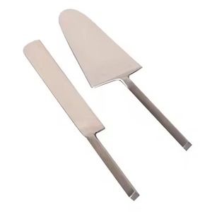 Exclusive Dessert Serving Set Metal Cake Knife Set Brass Handle and Server Stainless Steel Cake Lifter Wedding <b>Tools</b> - Product Image 3