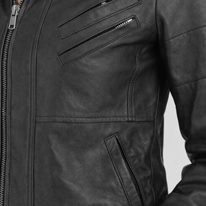Outdoor Women Custom Leather Jackets Wholesale Zipper Motorcycle Cropped Leather Jackets In Premium Quality - Product Image 5
