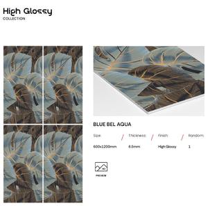 Carreaux de porcelaine polis brillants élégants 600x1200mm pour sols intérieurs, salon, cuisine, chambre, balcon - Product Image 3