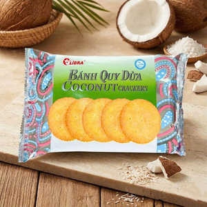 Galletas de Coco Crujientes y Dulces de 160g, Snack Redondo, Proveedor ODM al por Mayor - Product Image 1