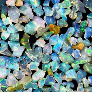 Piedras Preciosas de Ópalo Etíope en Bruto de Gran Tamaño, 10-16 mm, Ópalo de Fuego Natural Welo, Piedra Cruda, Ópalo Blanco Brillante Pulido en Bruto para Joyería - Product Image 4