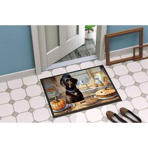 Chocolate Lab Fall Kitchen Pumpkins Doormat 24H X 36W Non-Slip Indoor Outdoor Entryway Rug Washable Low Pile Front <b>Door</b> <b>Mat</b> - Product Image 4
