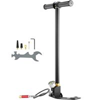Pompe à main PCP haute pression 3 étapes 30Mpa 4500 PSI pour le remplissage de fusils à air comprimé, avec filtre huile-humidité et manomètre intégré