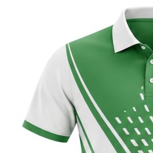 Men's Green <b>White</b> <b>Cricket</b> Jersey Short Sleeve Team Shirt Performance Sports Uniform Outdoor Game Wear <b>Cricket</b> Apparel - Product Image 3