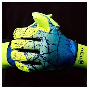 Gants de gardien de but d'usine directe, paume avant en latex humide et sec, dos en latex, impression par sublimation, coupe hybride, design personnalisé - Product Image 2