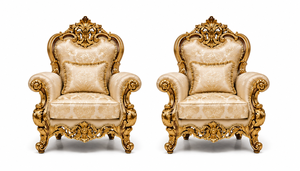 Ensemble de canapés en L de style château traditionnel sur mesure en bois de teck luxueux avec revêtement en velours et dossier capitonné pour salon, villas aux États-Unis - Product Image 4