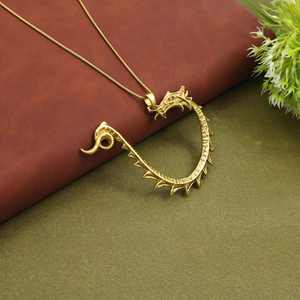 Colgante de Runa de Dragón, Amuleto de la Mitología Nórdica Vikinga, Joyería de Fantasía en Oro y Plata, Regalo para Él, Joyería al por Mayor - Product Image 4