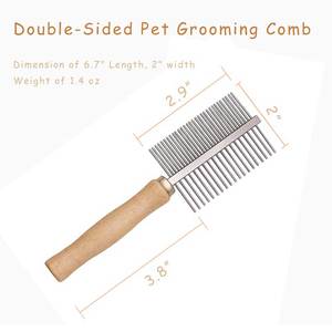 Peignes de toilettage pour animaux de compagnie en plastique personnalisés, à dents fines, pour démêler et prendre soin du pelage - Product Image 4