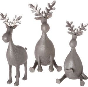 Rustic Reindeer Ornament Aluminum & Wood Handmade Farmhouse Christmas Tabletop Decor-Festive <b>Gift</b> for Housewarming & Home Office - Product Image 1