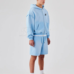 Ensemble sweat-shirt et short streetwear pour homme, tenue tendance deux pièces pour l'été et le printemps - Product Image 5