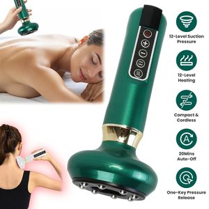 Massaggiatore Anticellulite Portatile con 12 Modalità e Spegnimento Automatico dopo 20 Minuti, Aspirazione e Riscaldamento con Un Solo Tasto, Kit di Bellezza - Product Image 1