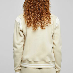 Nouvelle veste varsity pour femmes 2026 avec un look classique et une finition côtelée, veste bomber varsity pour femmes - Product Image 3