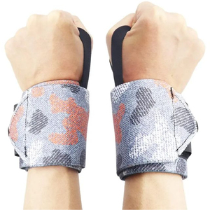 ผ้าพันข้อมือฝึกซ้อมยิม 100% ผ้าฝ้าย ยาว 12 นิ้ว กว้าง 3 นิ้ว ผ้าพันมือแบบยืดหยุ่นสำหรับชกมวย พร้อมสายรัดแบบตะขอ - Product Image 3