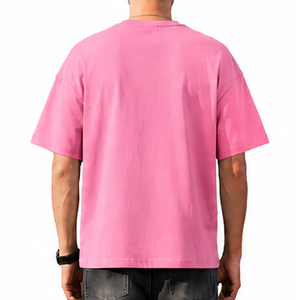 เสื้อยืดโอเวอร์ไซส์ผ้าคอตตอนหนานุ่มคุณภาพสูง พิมพ์ลาย DTG สำหรับผู้ชาย สไตล์สตรีทแวร์ ทรงหลวมไหล่ตก น้ำหนักมาก - Product Image 2