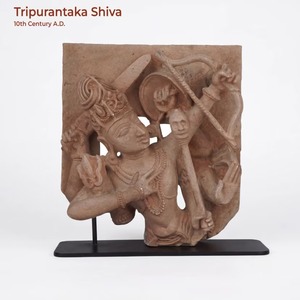 Estatua de Shiva Tripurantaka, Escultura de Templo Hindú Inspirada en el Siglo X, Réplica de Arte del Museo de la India Antigua - Product Image 6