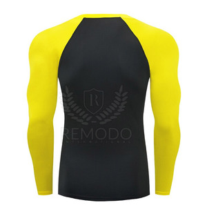 OEM/ODM Custom Printed Logo Long Sleeve <b>Men</b> <b>Compression</b> <b>Shirt</b> For Running Durable Polyester/Spandex Sports Wear O-Neck - Product Image 2
