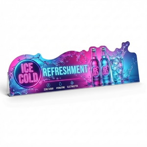 PVC Convenient BPA Free Retail <b>Shelf</b> Talker Waterproof Supermarket Product Promotion Display Advertising Card - Product Image 3
