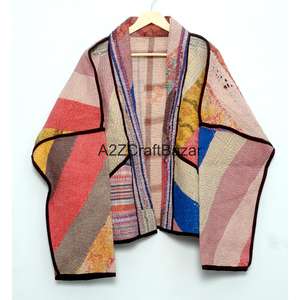 Chaqueta de Punto Hecha a Mano, Ecológica, 100% Algodón Puro, Reversible, Transpirable, de Secado Rápido, con Cuello Alto y Botones, Estilo Vintage para Mujer, Invierno - Product Image 6