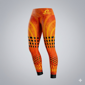 New Style Mid Waist Spandex/Polyester Yoga Leggings Women Seamed Quick Dry Heat-Transfer Printed Solid Mesh <b>Ankle</b>-Length Gym - Product Image 6